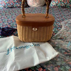 J McLaughlin Ava Wicker Purse